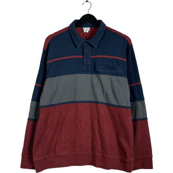 Casual Joe Chest Pocket Long Sleeve Polo - Picture 1 of 8